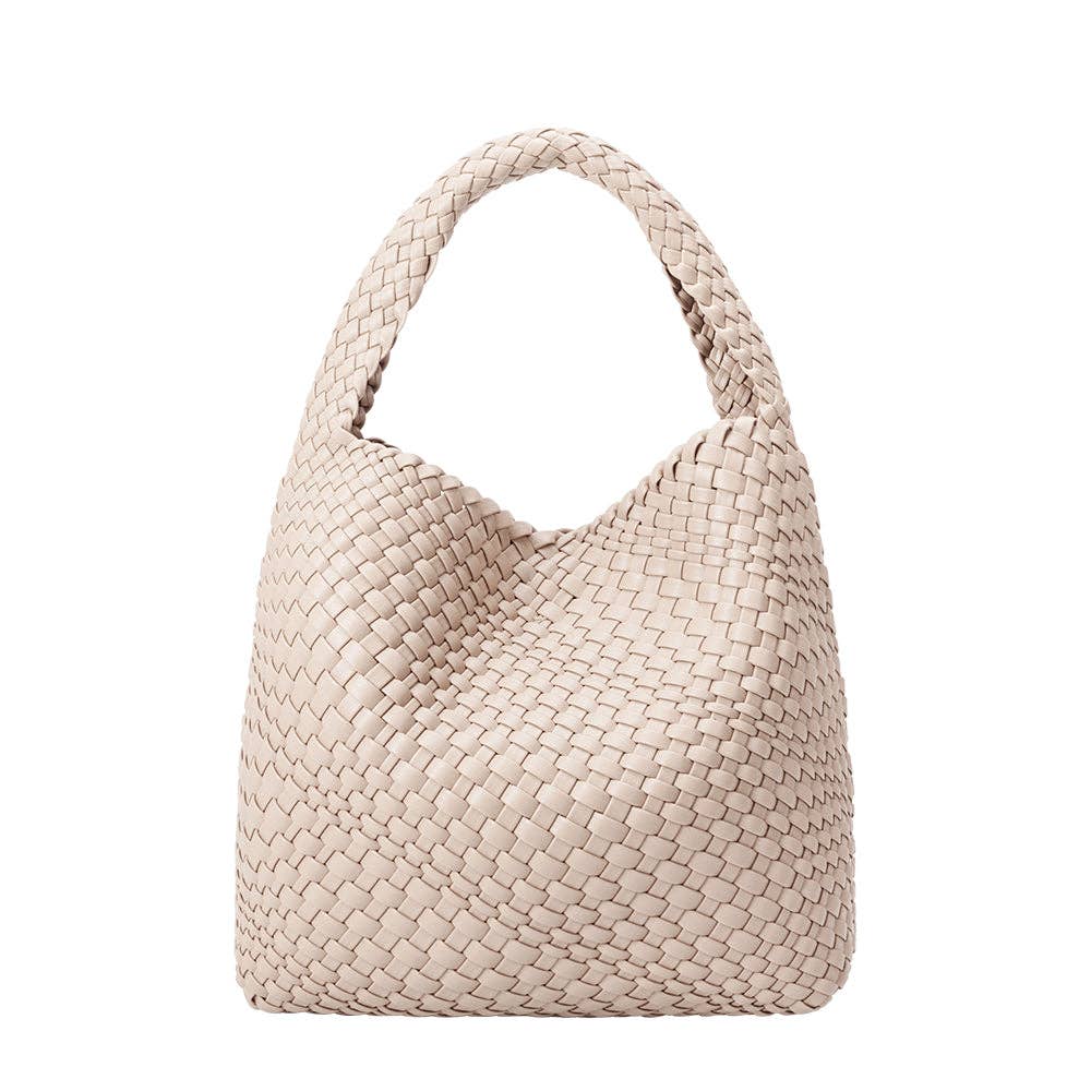 Johanna Large Vegan Shoulder Bag - Ivory