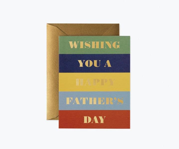Color Block Father's Day Card