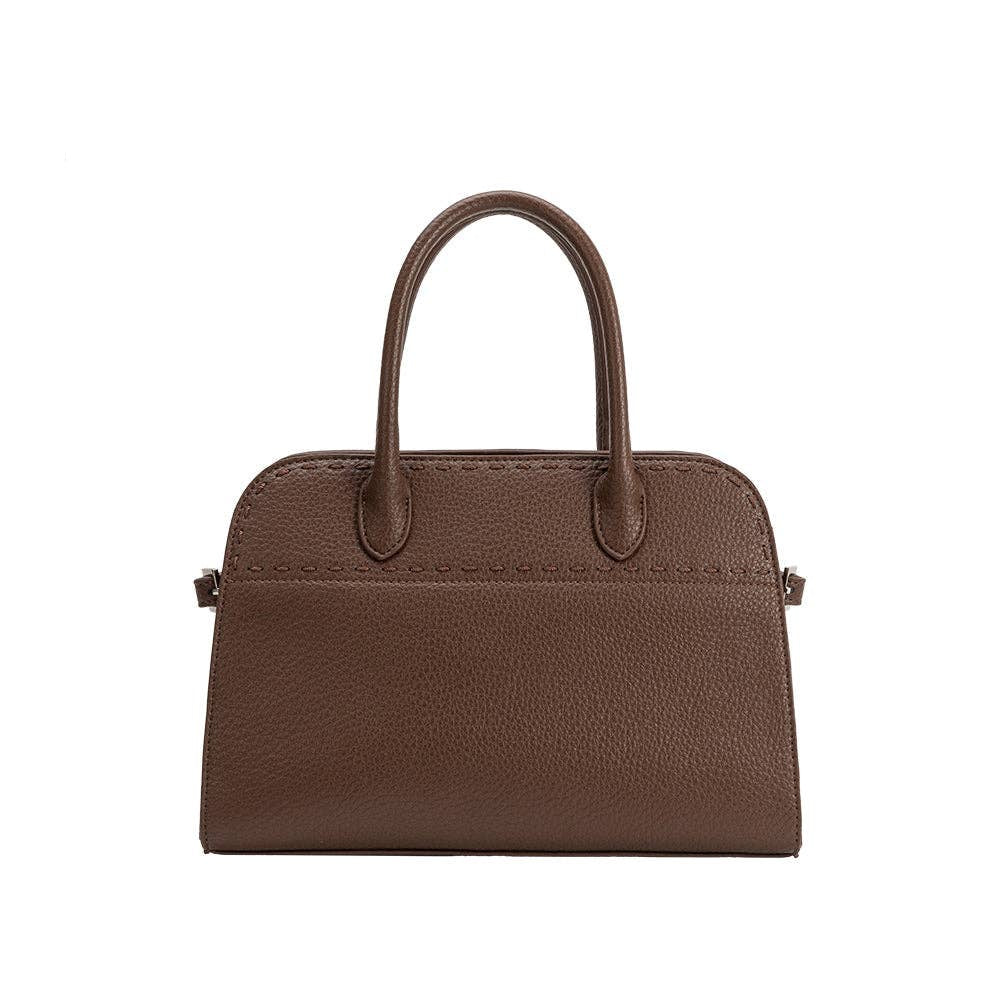 Marlo Espresso Recycled Vegan Crossbody Bag