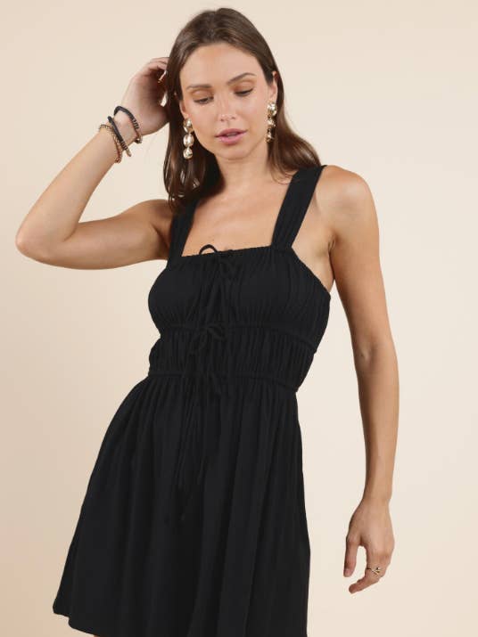 On My Mind Mini Dress - Black