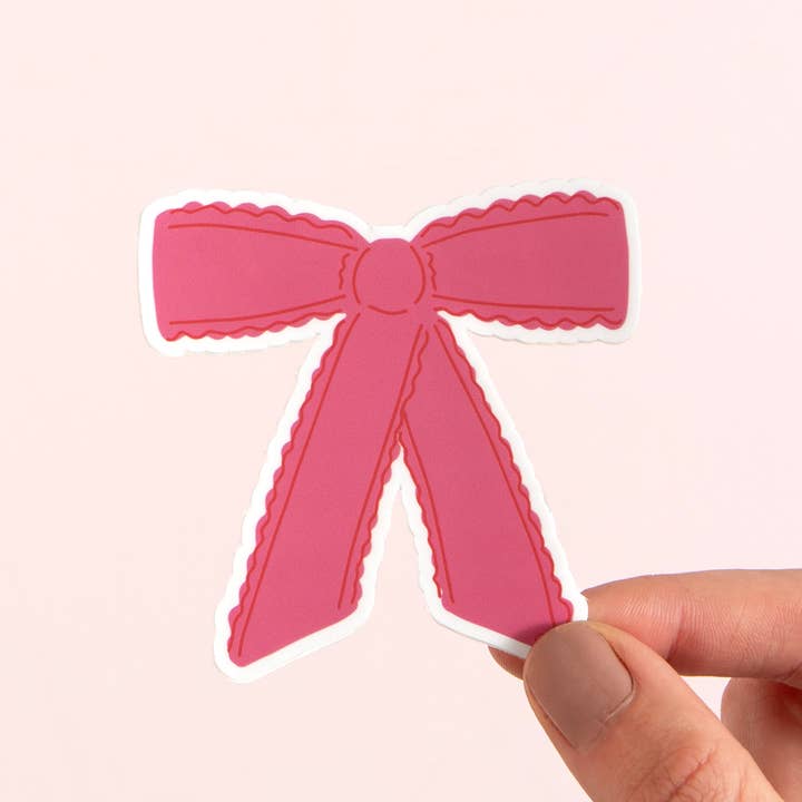 Pink Bow Sticker