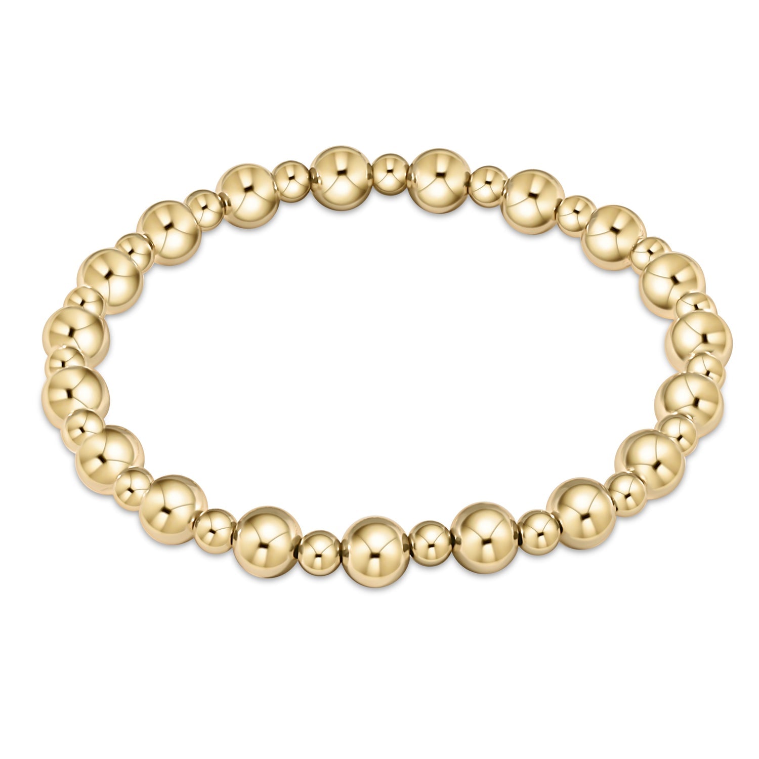Classic Grateful Gold Bead Bracelet