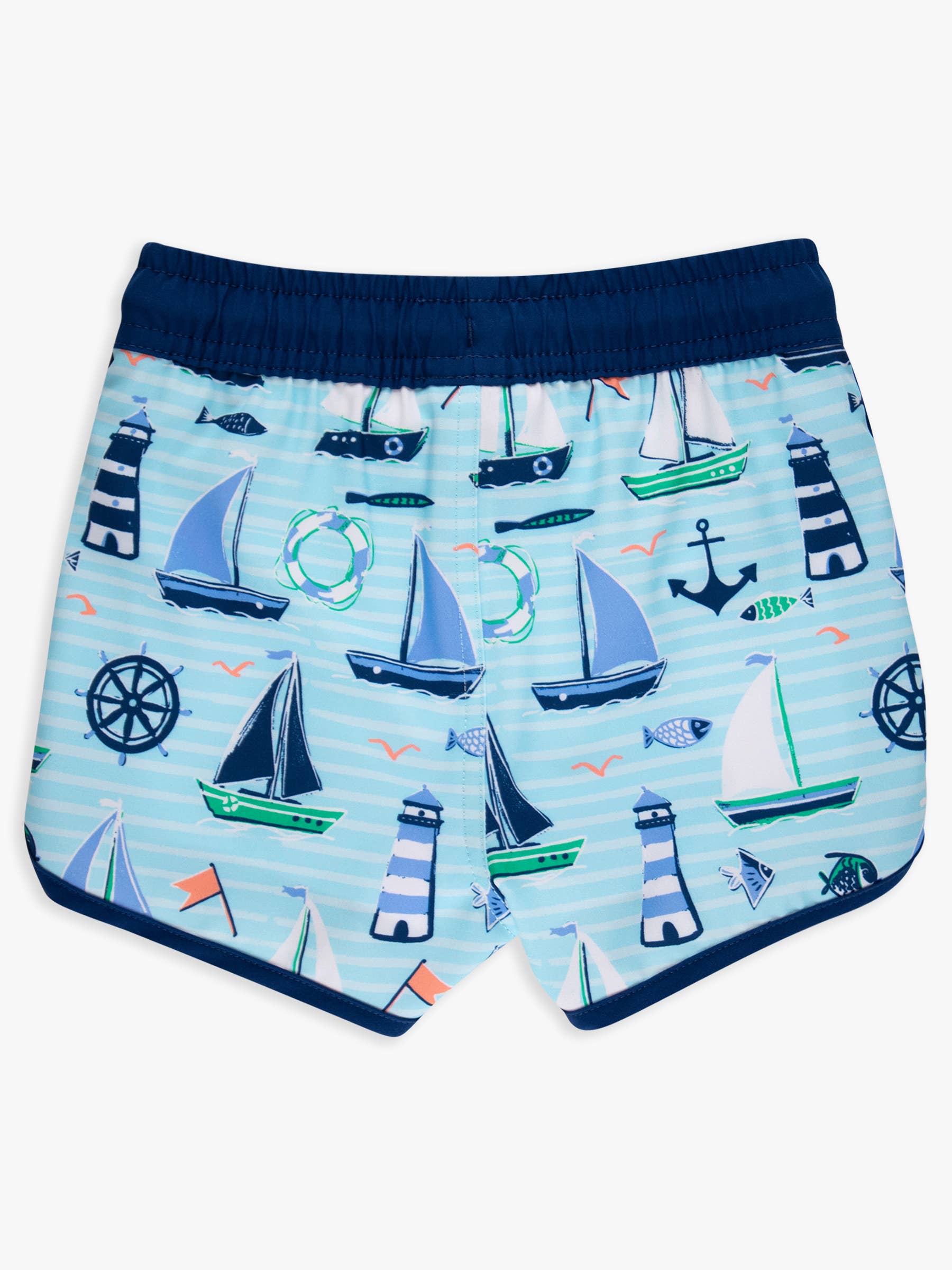 Performance Hybrid Dolphin Swim Trunks -  Blue Sweet Sails *FINAL SALE*