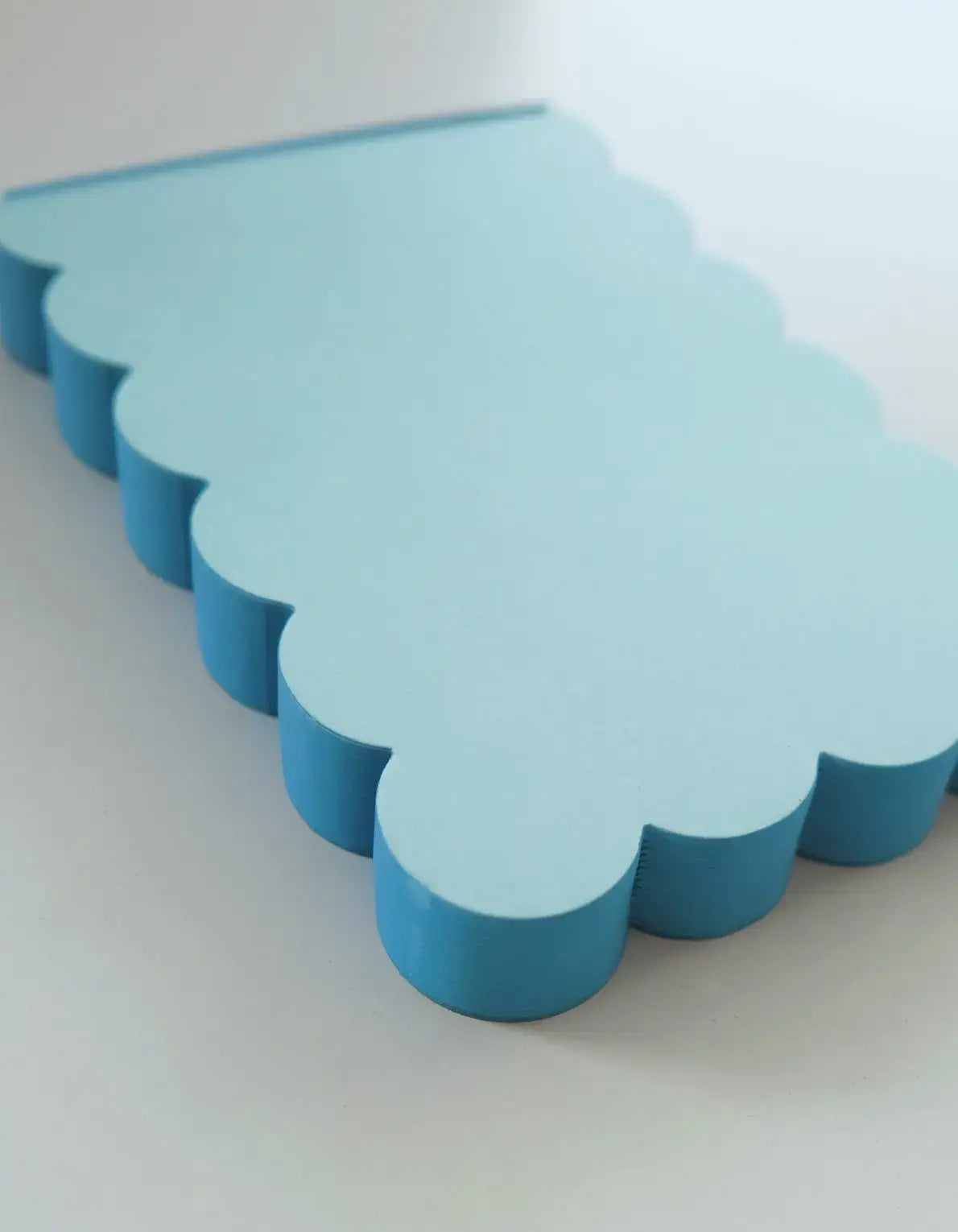 Aqua + Blue Scalloped Notepad