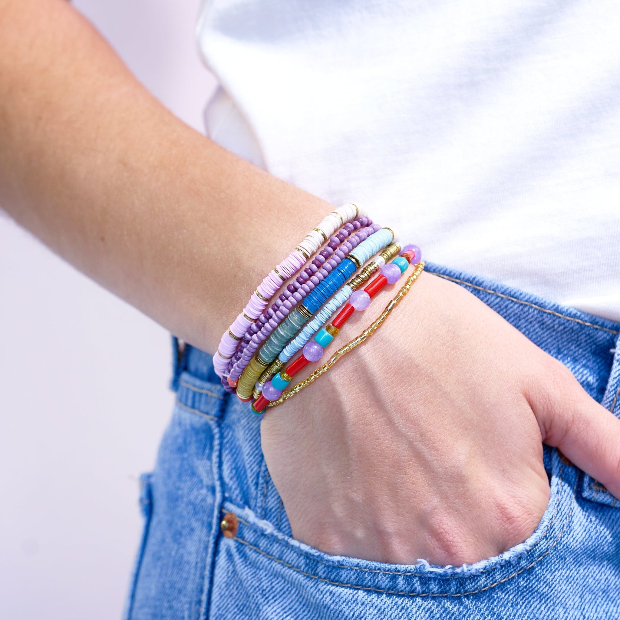 Candyland Mixed Bracelet Stack