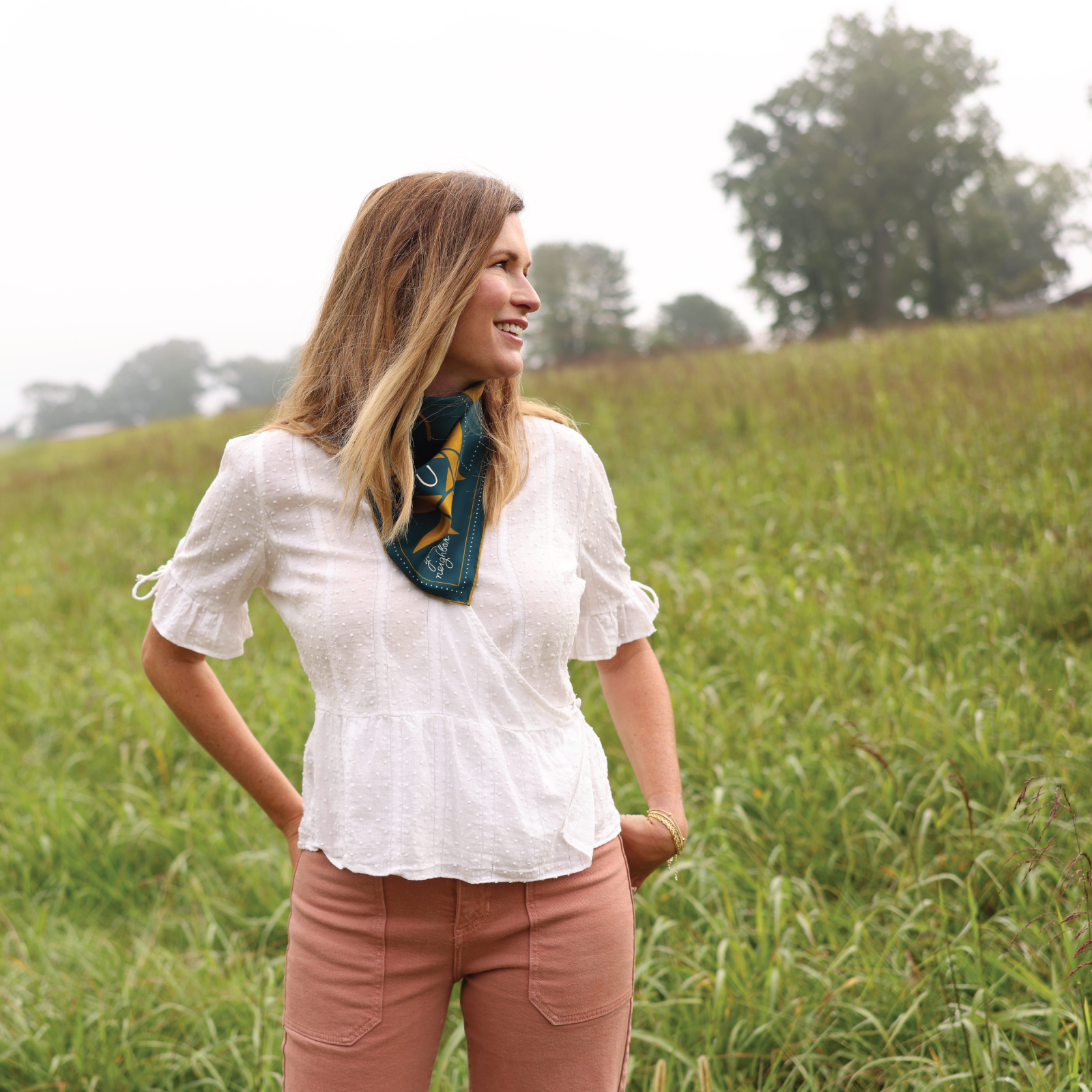 Love Your Neighbor Silk Scarf