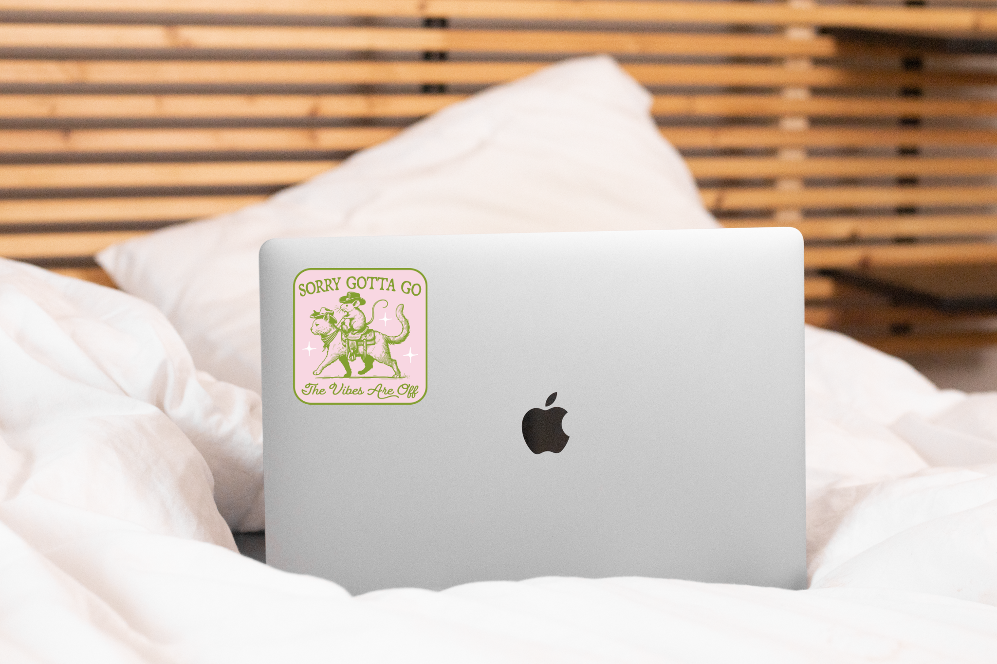 Sorry Gotta Go The Vibes Are Off Sticker