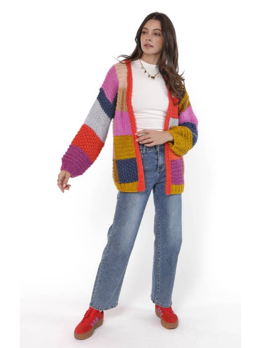 Electric Feels Handknit Cardigan