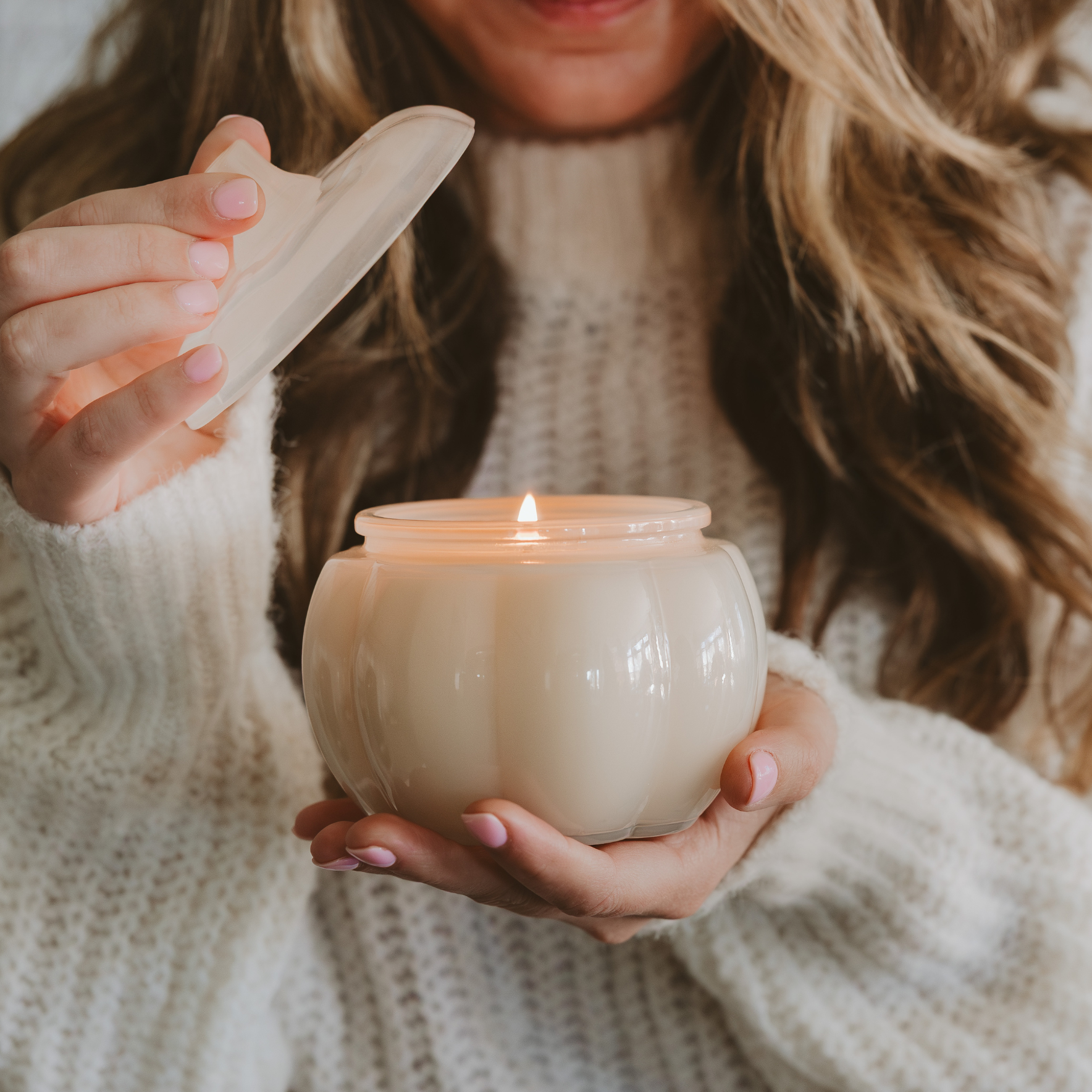 Warm and Cozy Pumpkin Jar Soy Candle