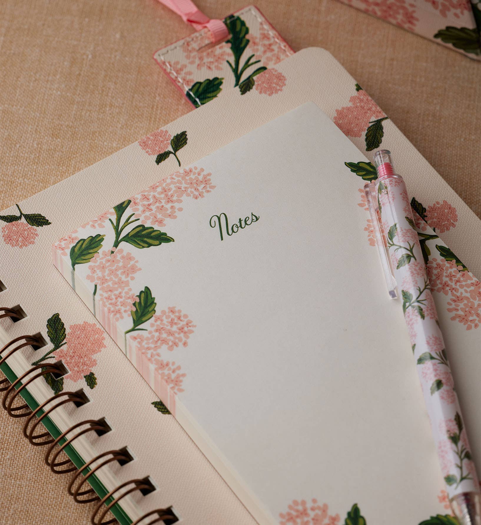 Pink Hydrangea Notepad