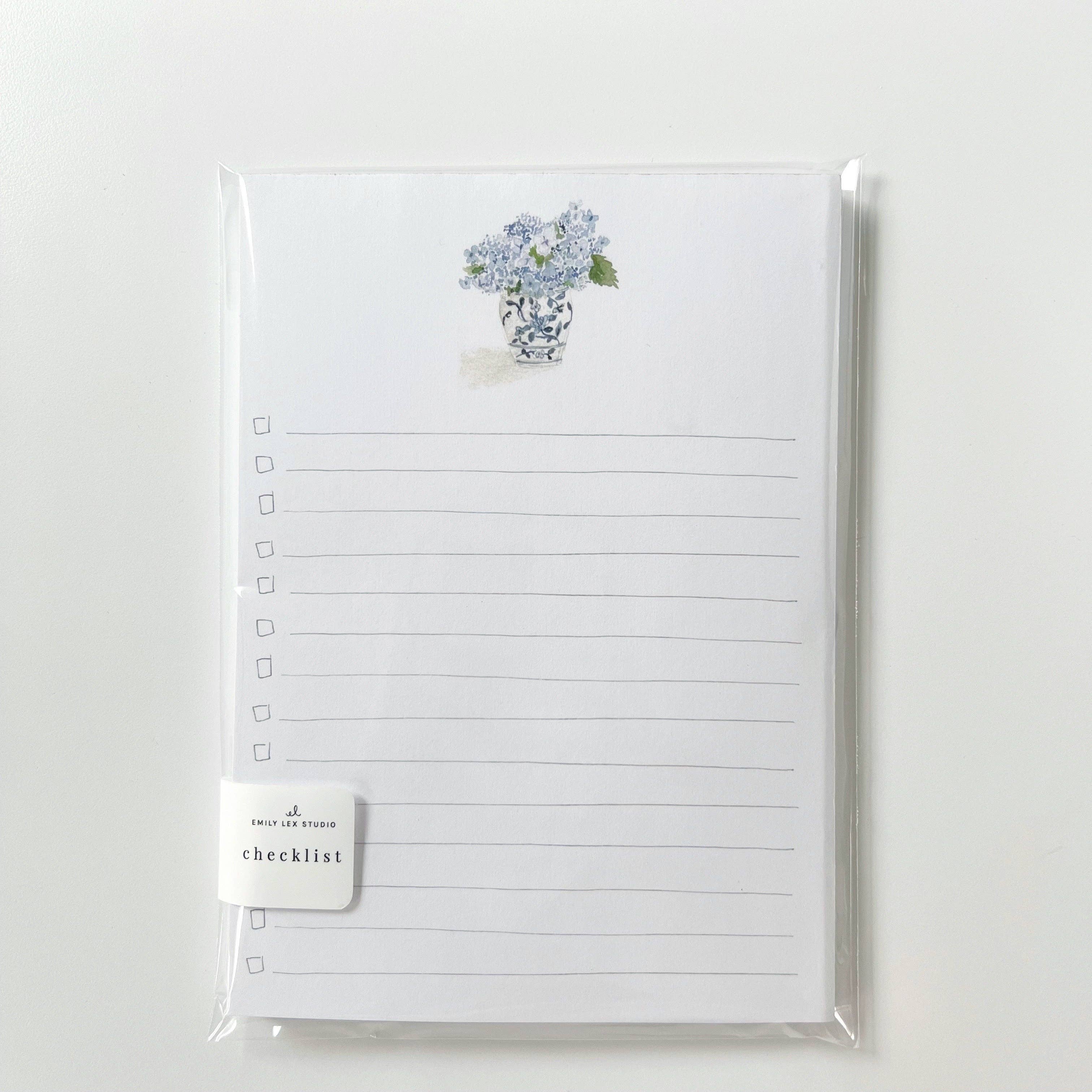 Hobnail Bouquet Checklist Notepad