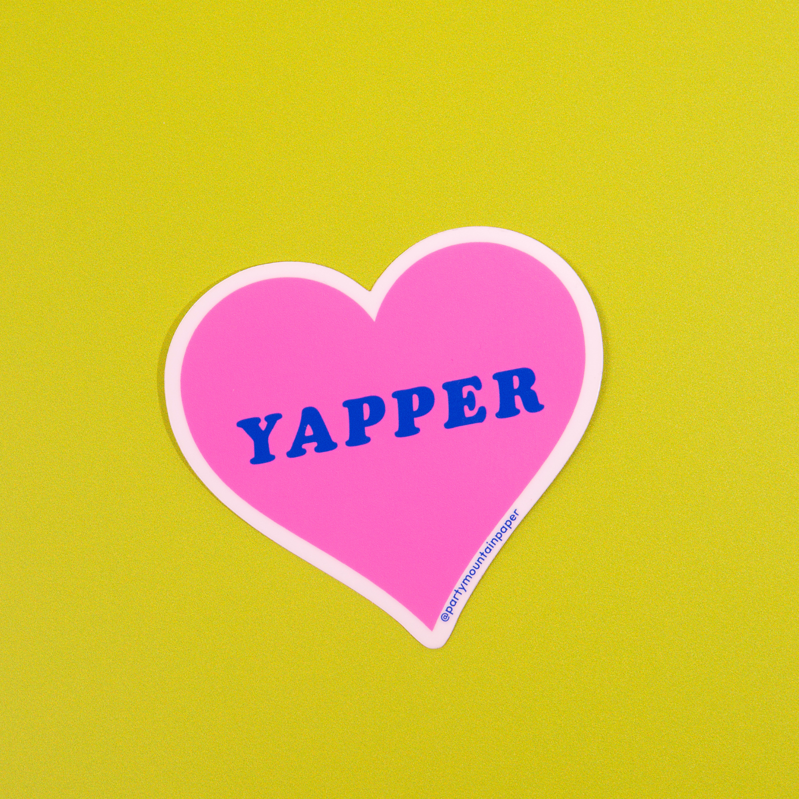 Yapper Heart Sticker