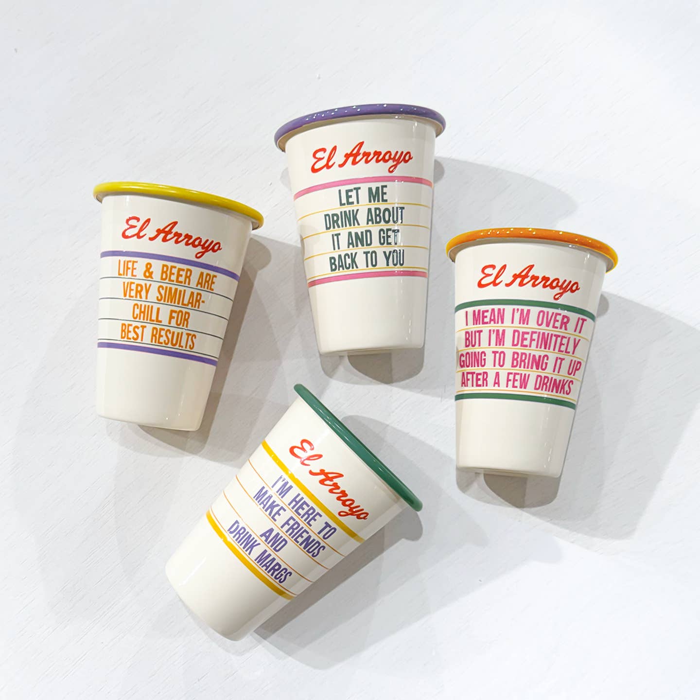 Enamel Marquee Cup - Over It