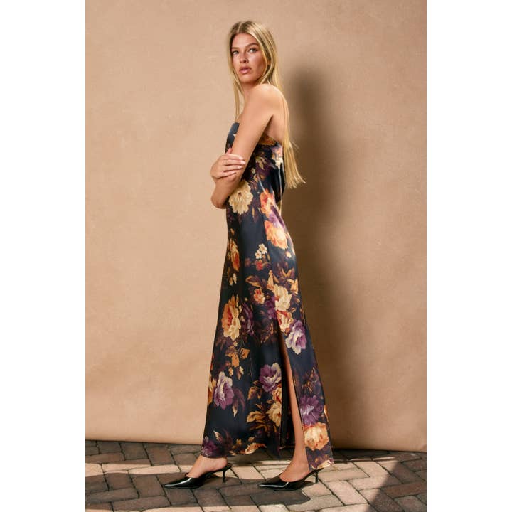 Hidden Haven Strapless Maxi Dress