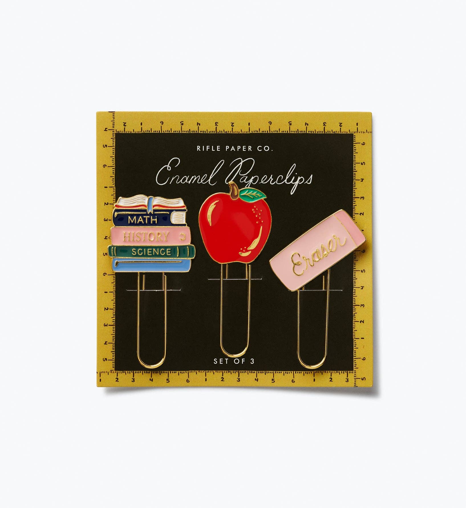 Schoolhouse Enamel Paper Clip Set