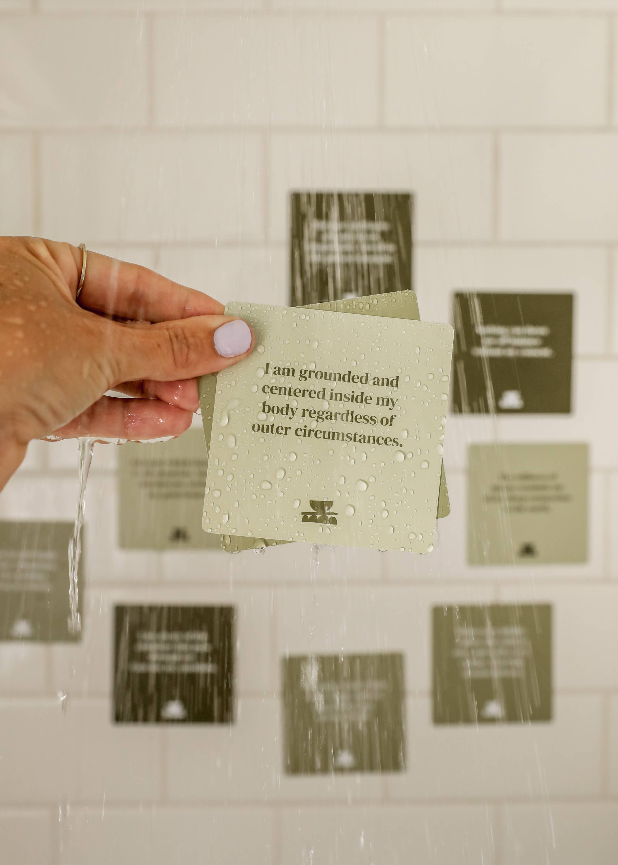 Grounding Shower Affirmation™ Cards