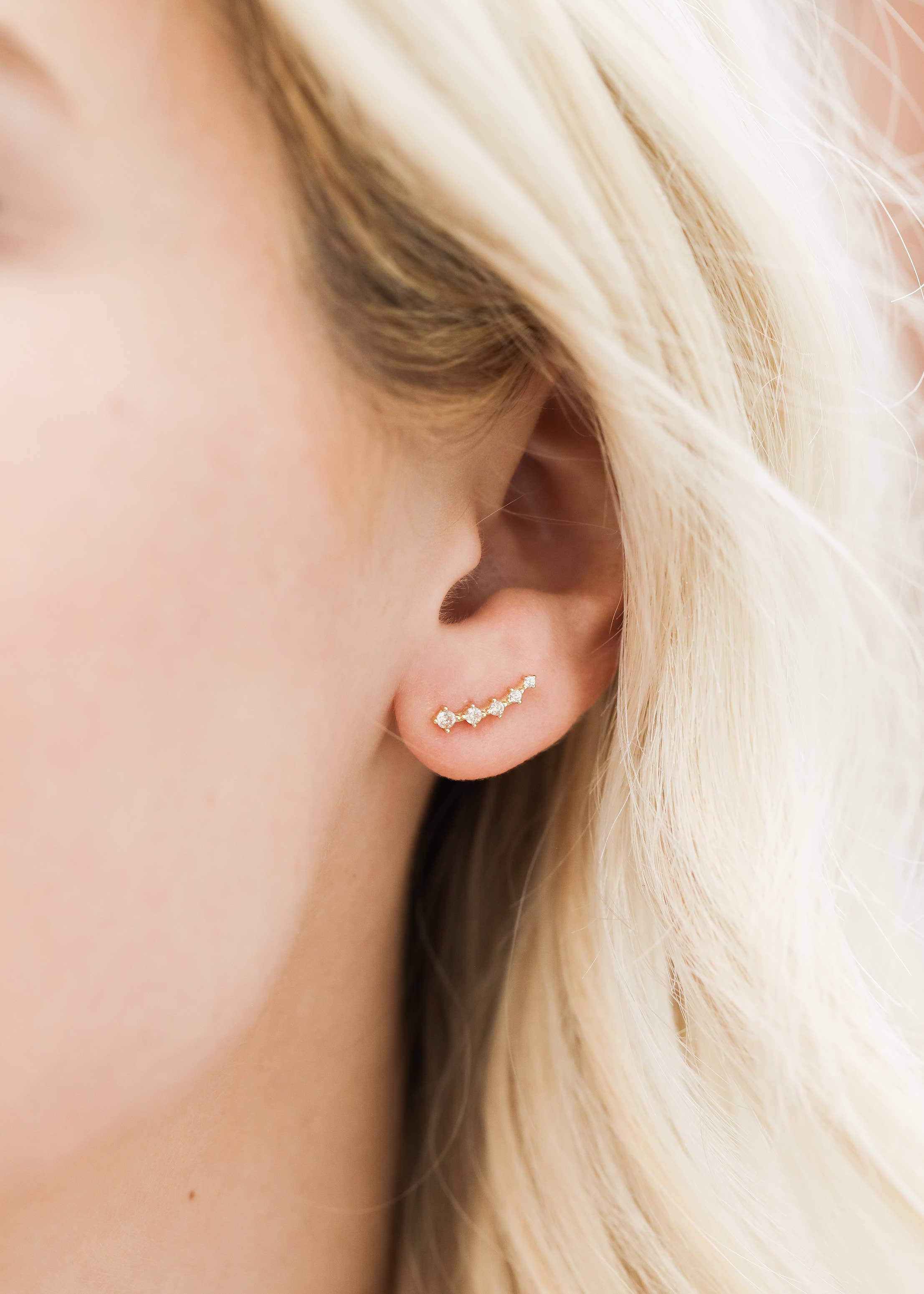 Champagne Crawler Earrings