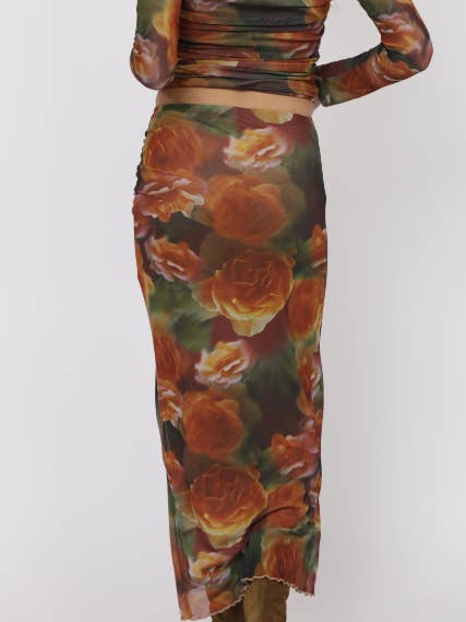 Heart Beats Side Slit Skirt
