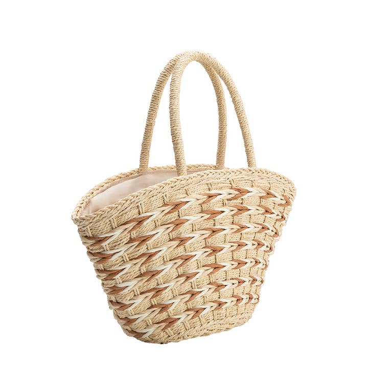 Lisbon Straw Tote Bag - Natural