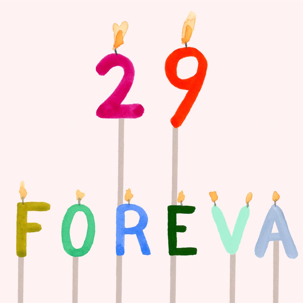 29 Foreva Candles Birthday Card