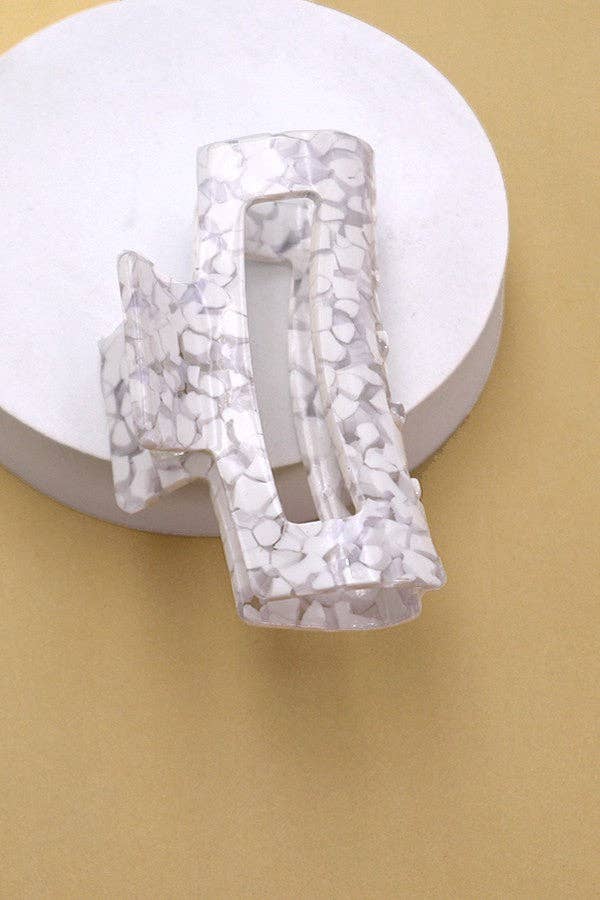 Rectangle Cellulose Hair Claw Clip