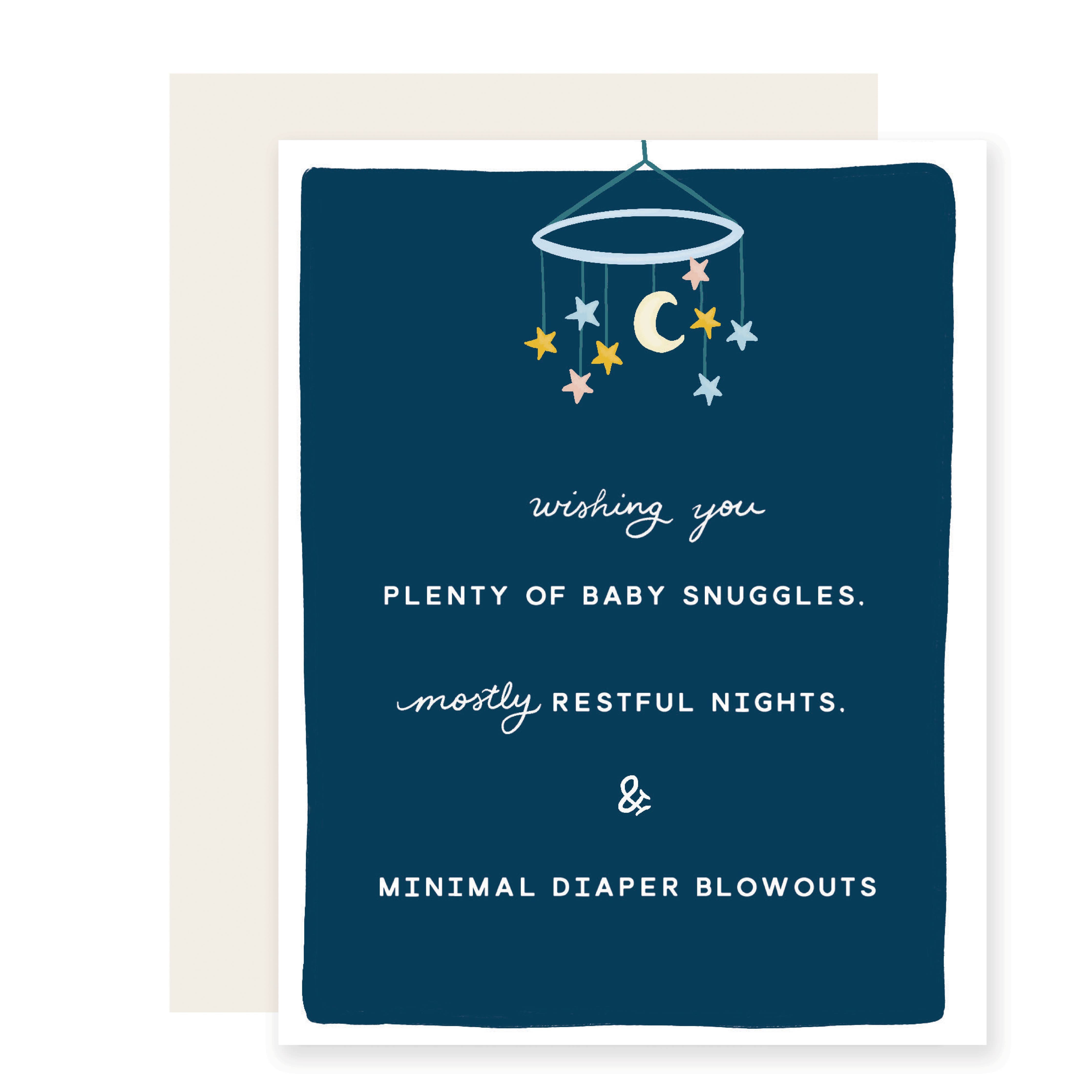 Mostly Restful New Baby Card