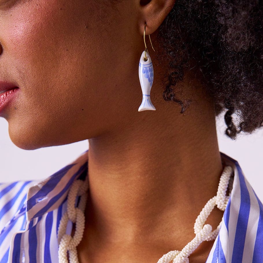 Danielle Fish Ceramic Earrings