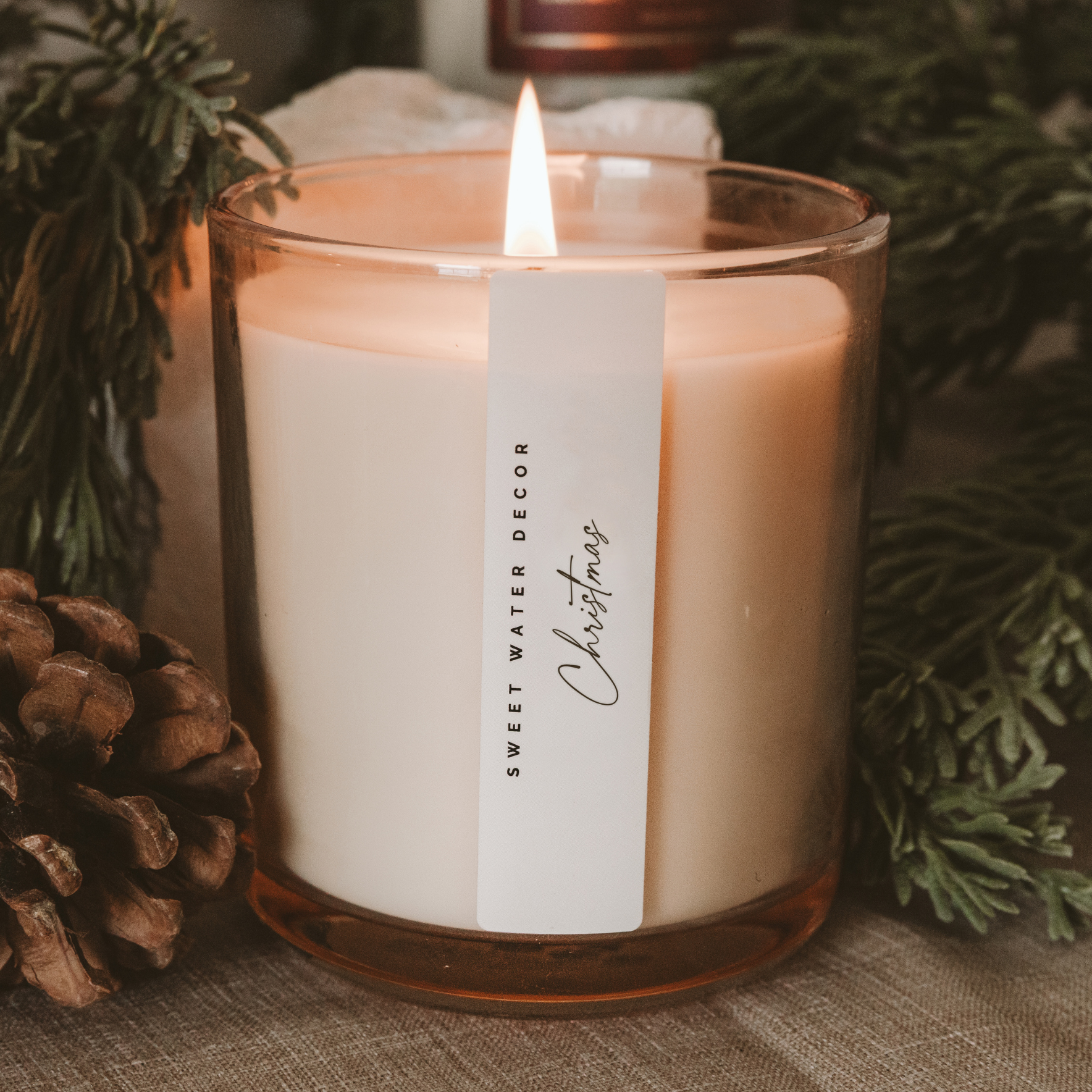 Christmas Glass Candle