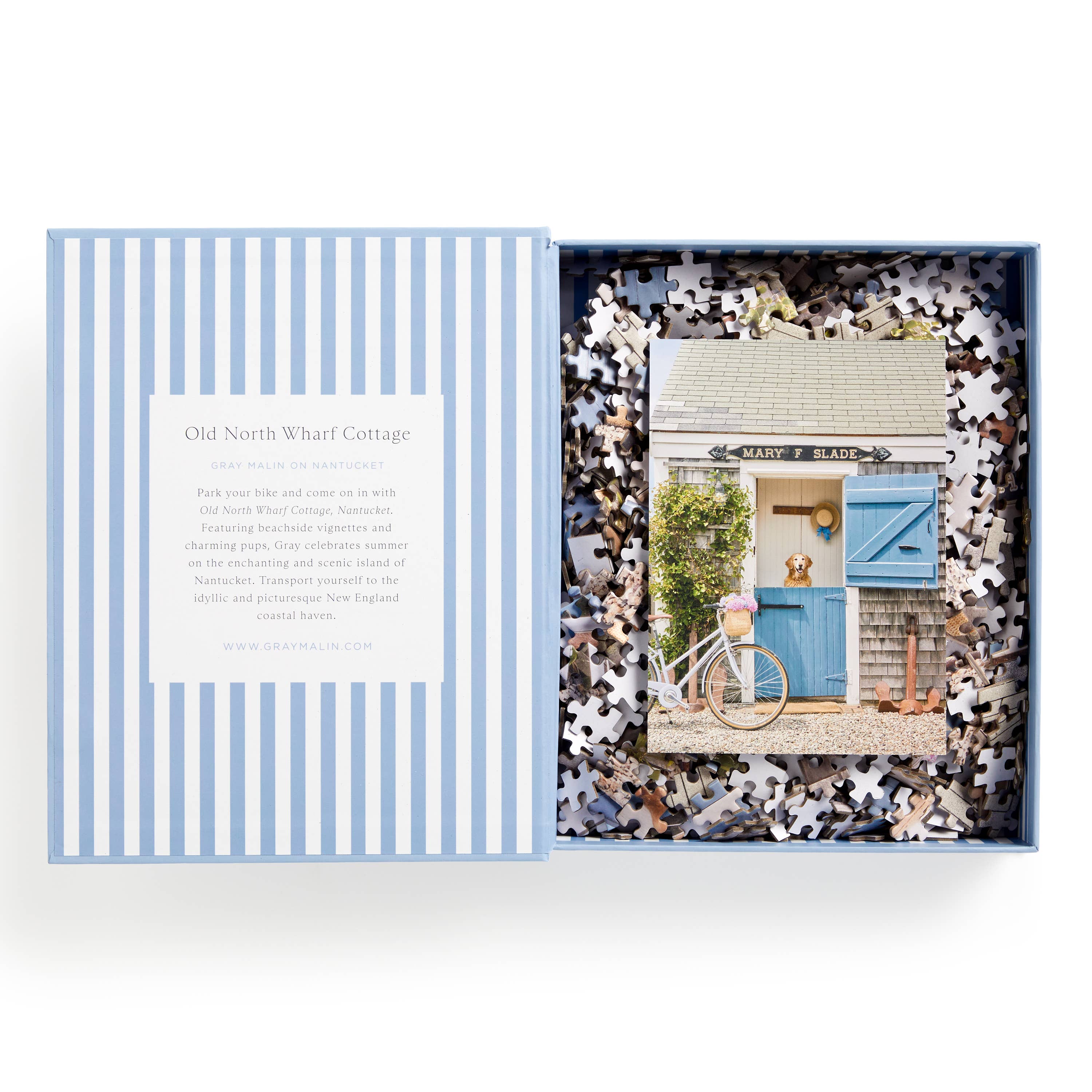 Nantucket Gray Malin 1000 Piece Book Box Puzzle