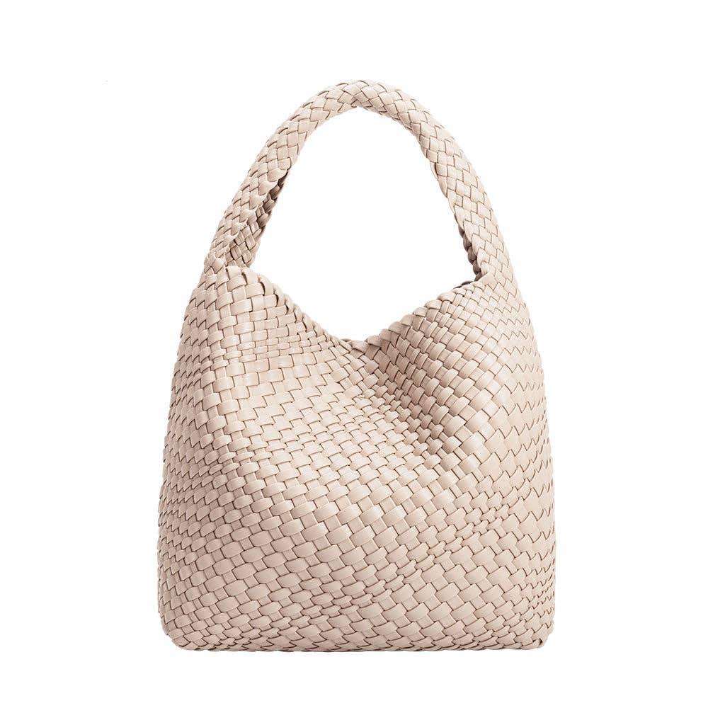 Johanna Large Vegan Shoulder Bag - Ivory