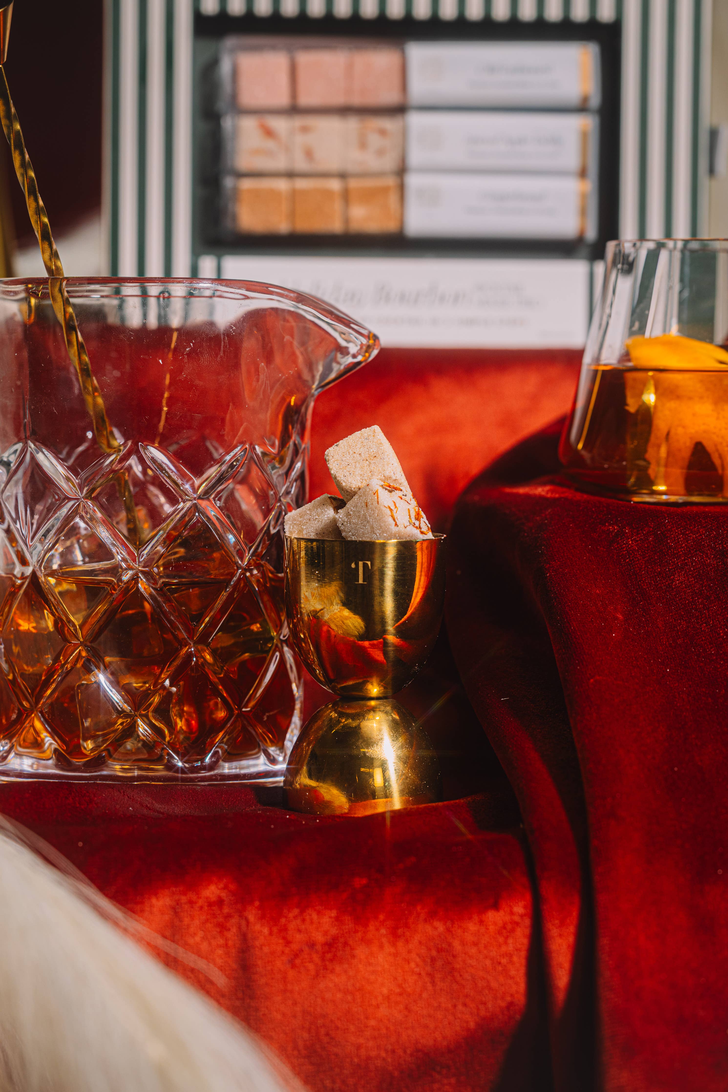 Holiday Bourbon Old Fashioned Mixer Cube Trio
