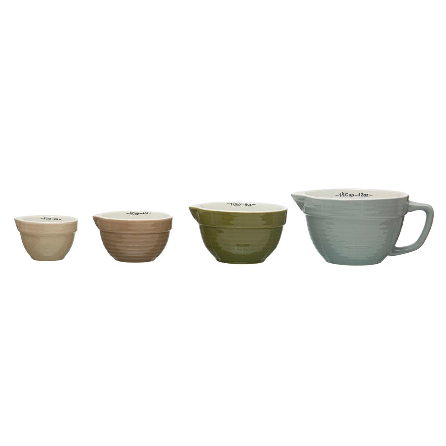 Muted Batter Bowl Measuring Cups
