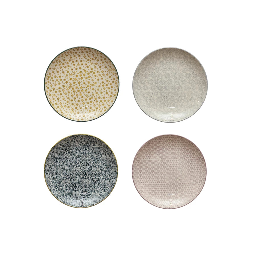 Patterned Stoneware Plate