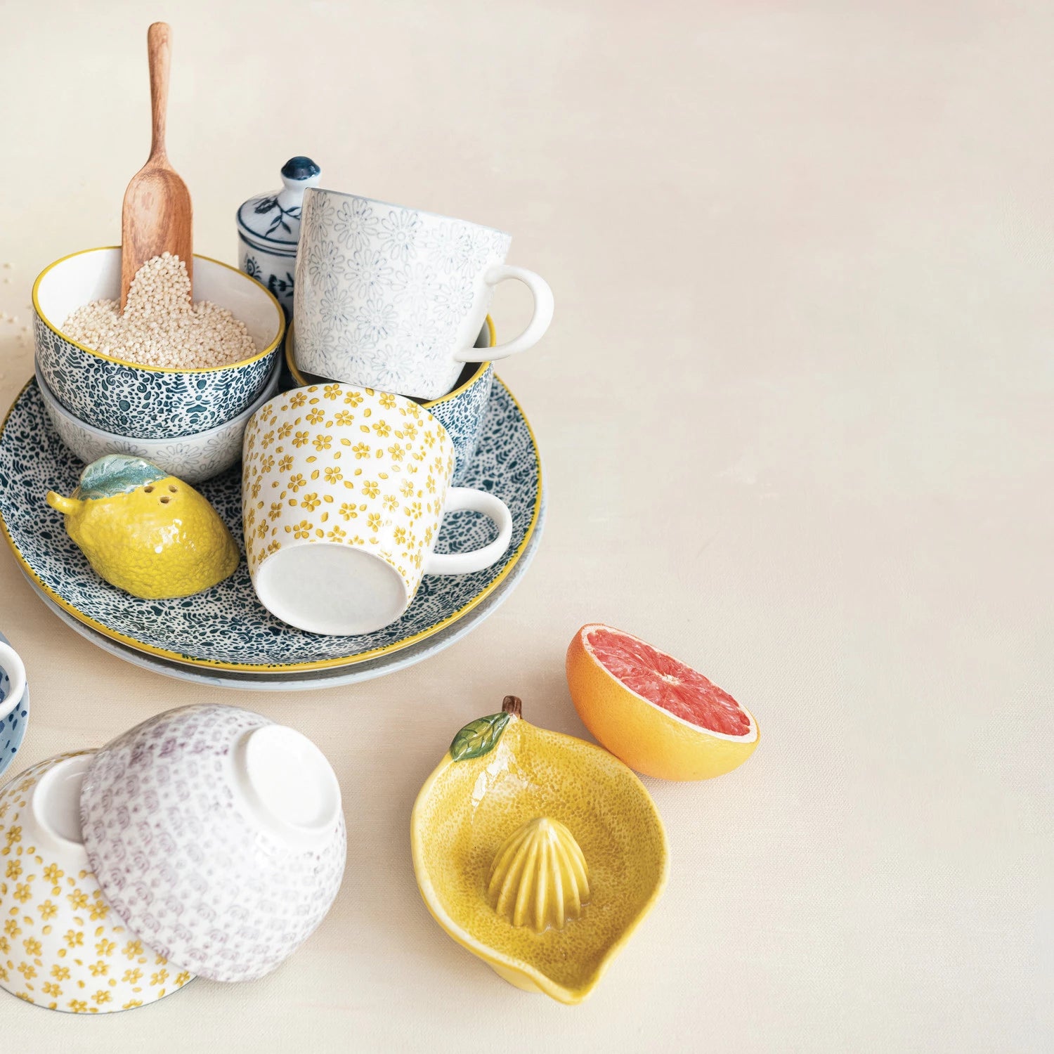 Patterned Stoneware Plate