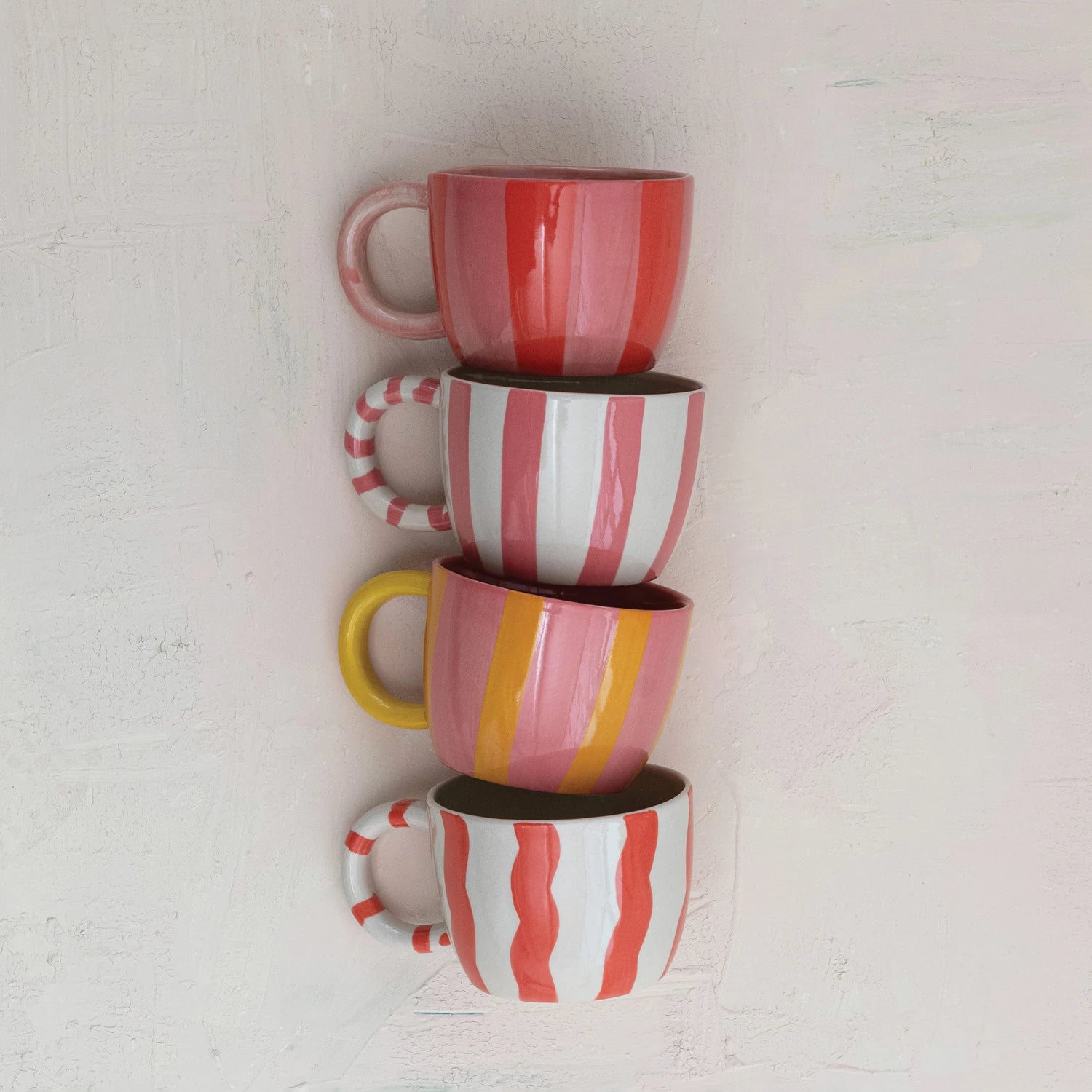 Striped Stoneware Mug