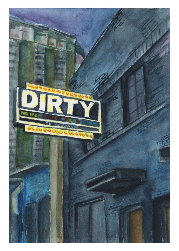 Coloring ATX Postcard