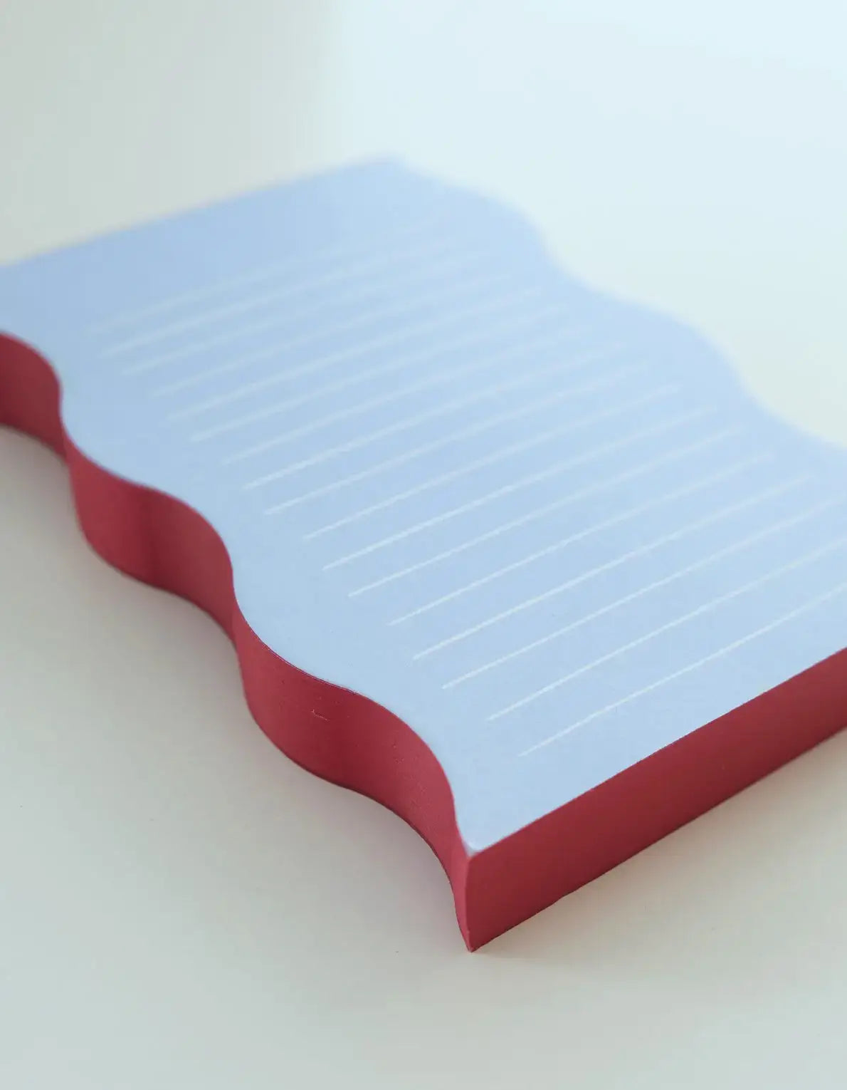 Blue + Cranberry Wavy Notepad