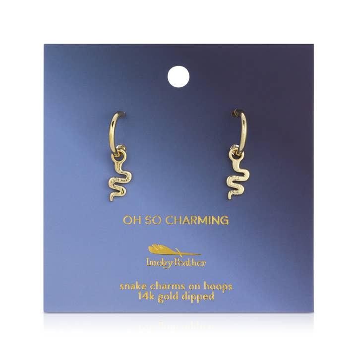Oh So Charming Drop Hoops