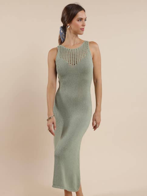 The Breeze Open Knit Sweater Dress