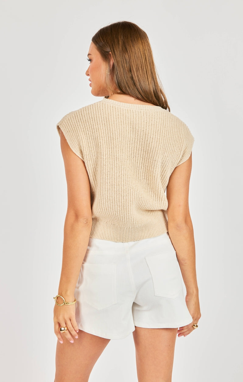 Raindrops Cropped Sweater