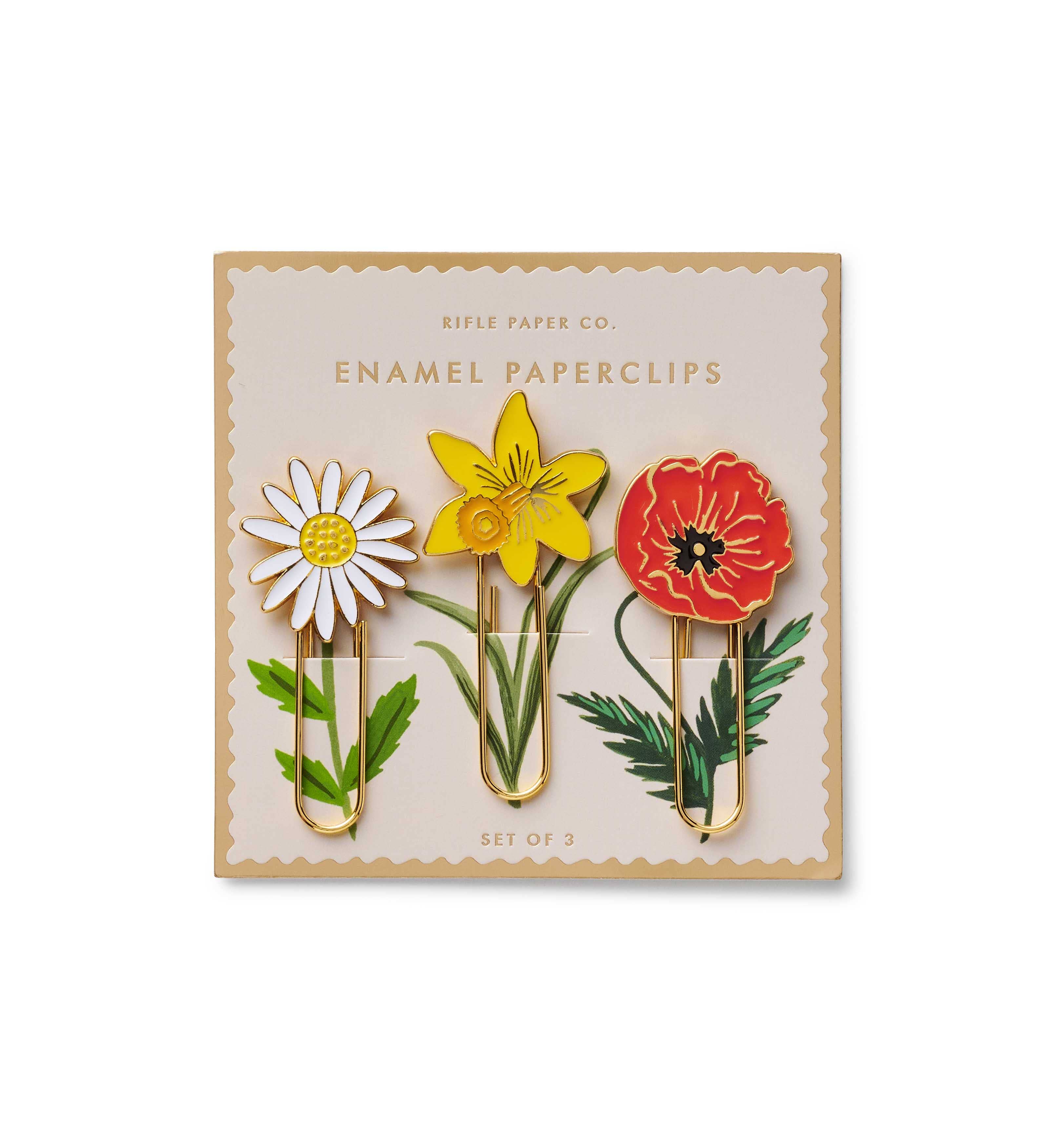 Garden Study Enamel Paper Clip Set