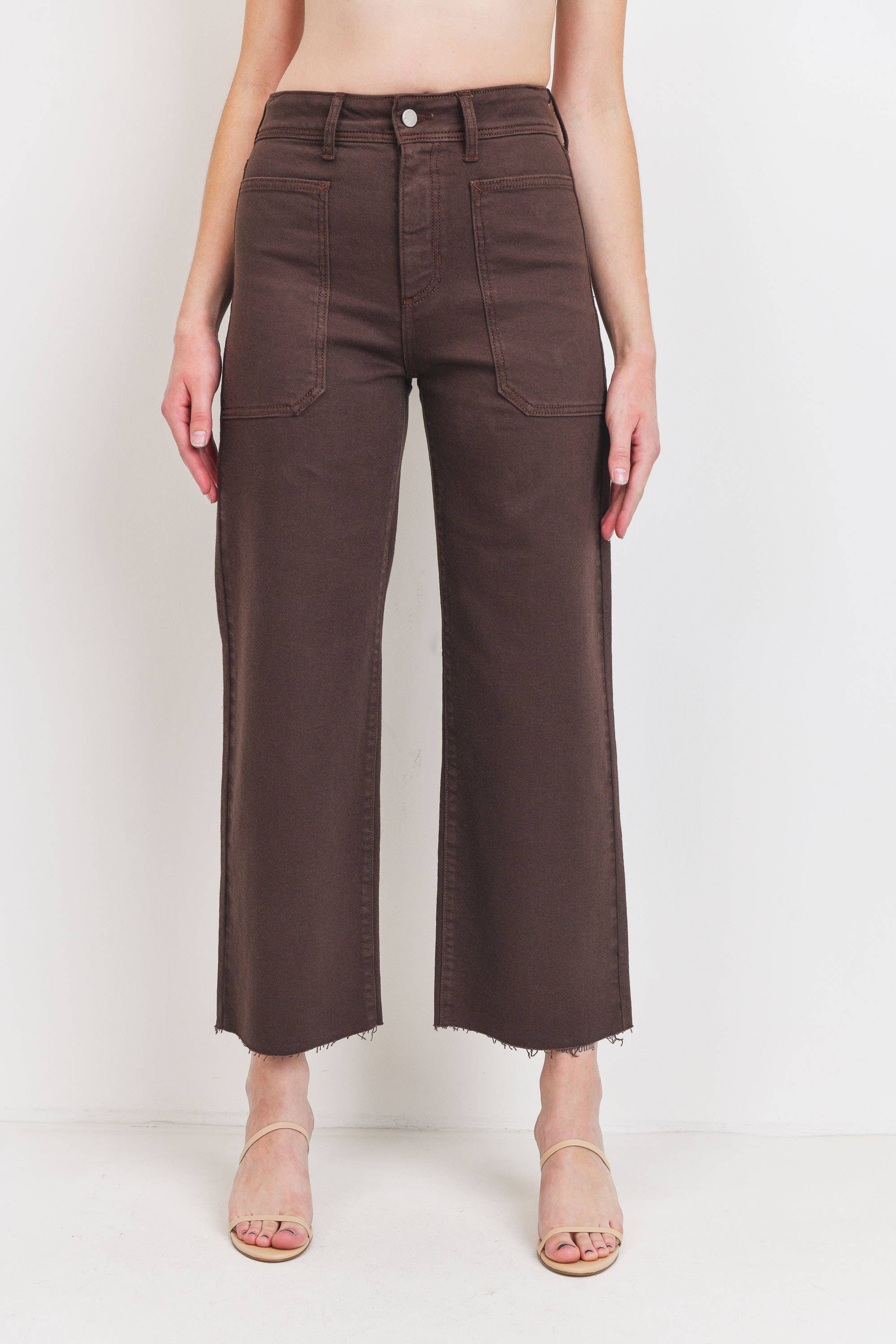 The Nautical Wide Leg - Espresso