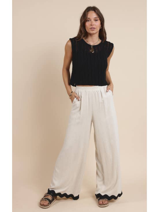 Sugarloaf Wavy Trim Pants