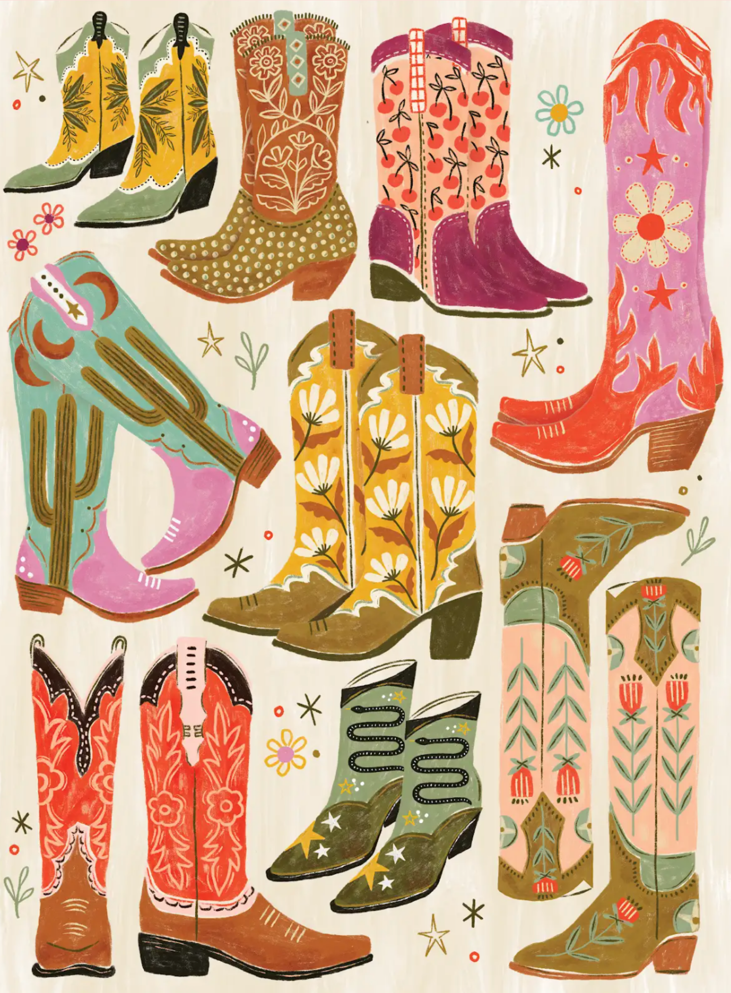 Boot Scootin' Boogie 1000 Piece Puzzle