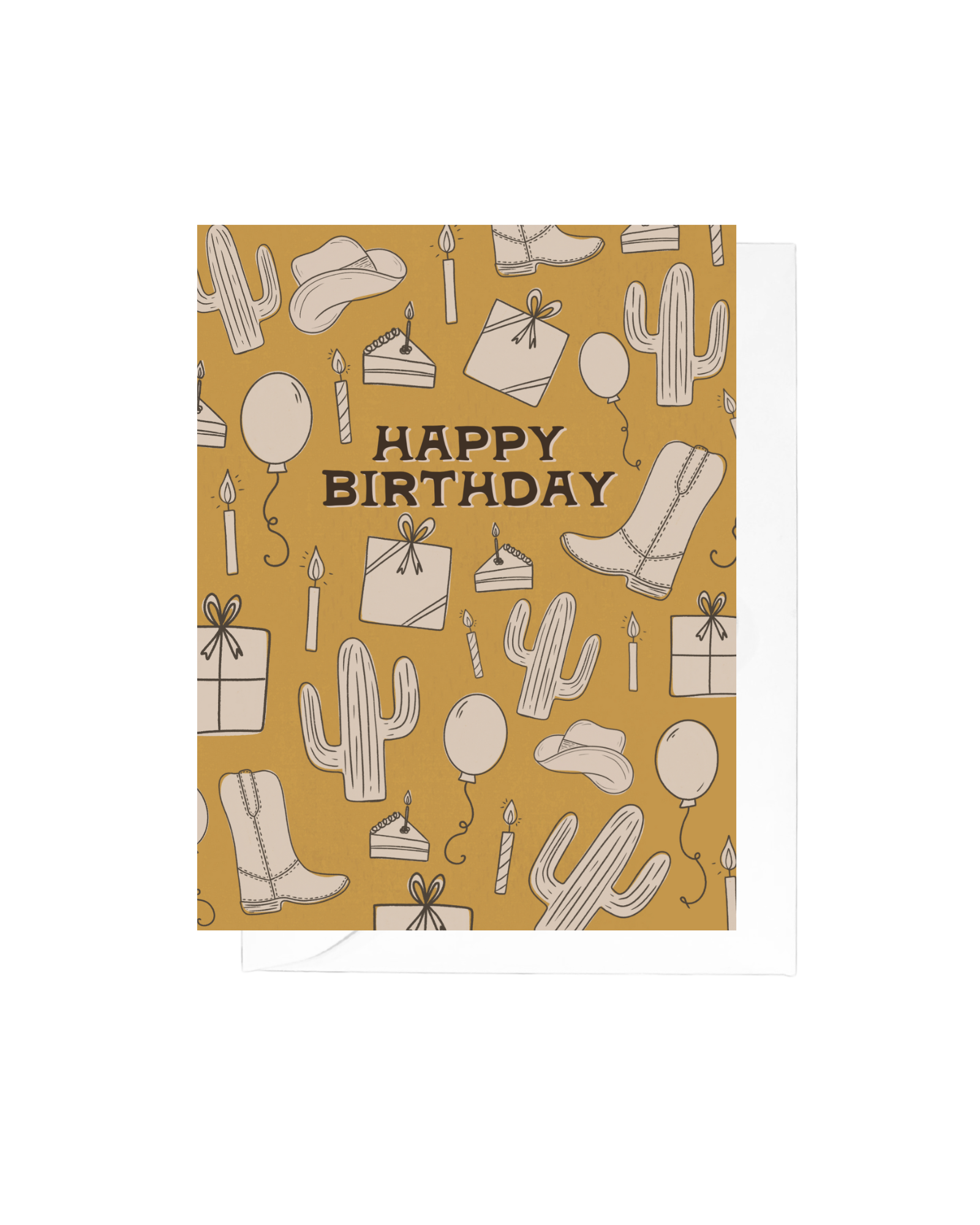 Western Birthday Greeting Card