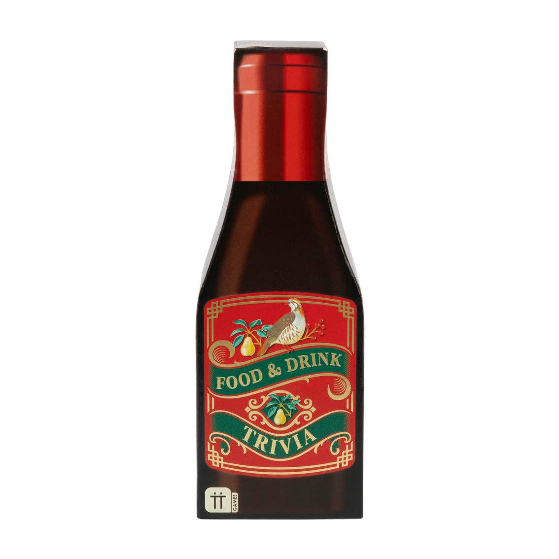 Food & Drink Trivia bottle pack front view with red 'Food & Drink Trivia' badge