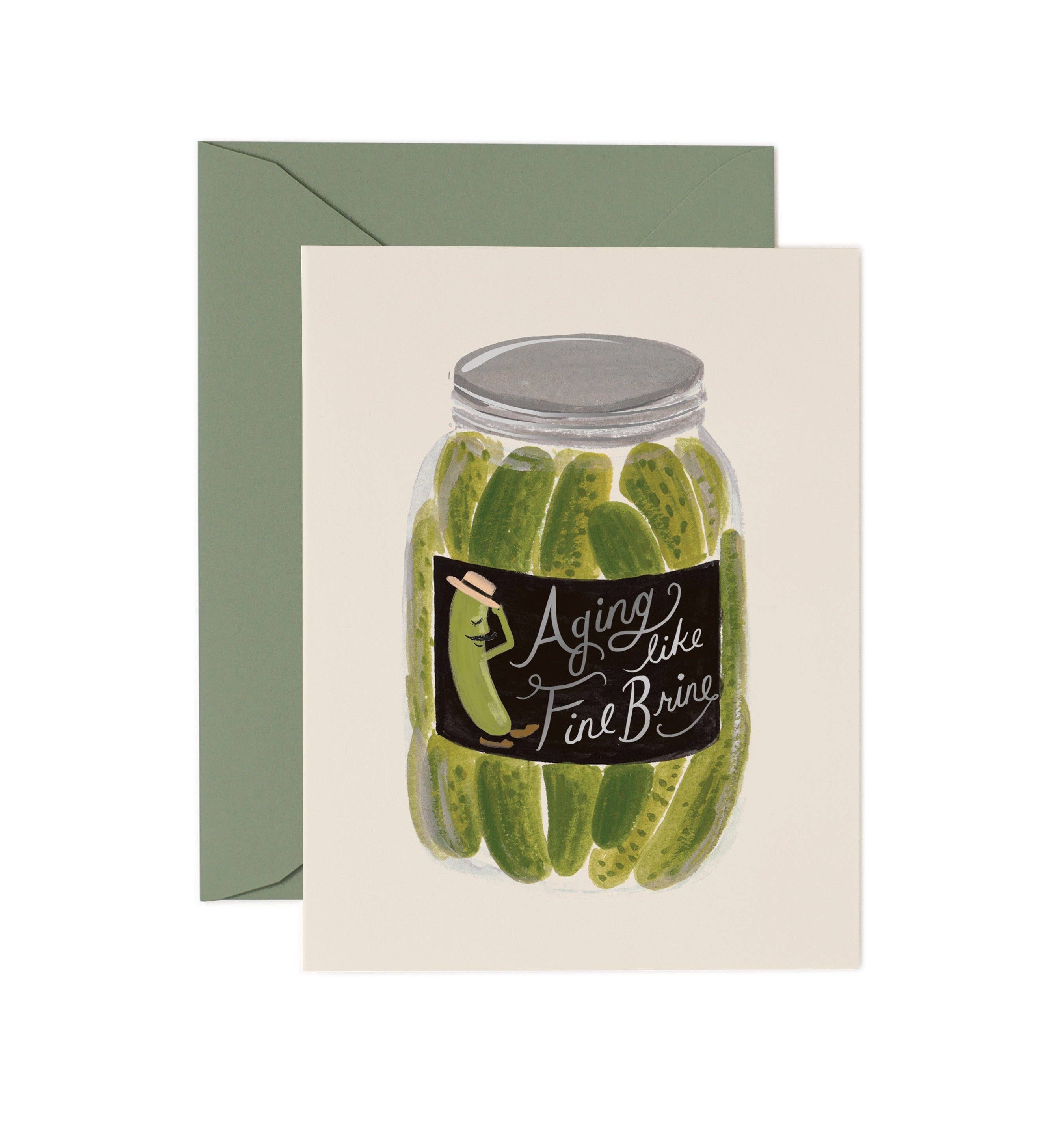 Aging Like Fine Brine Birthday Card