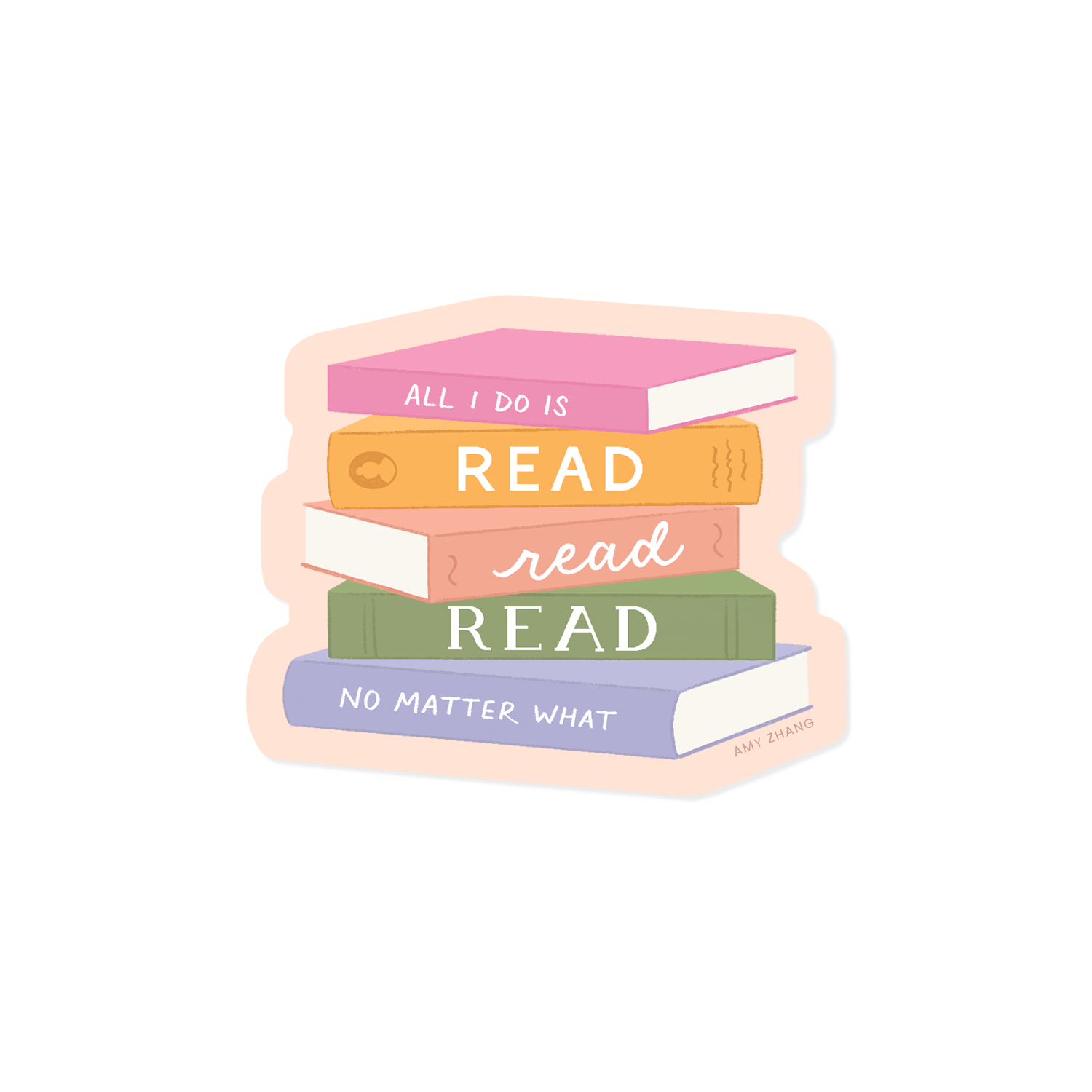 All I Do Is Read Sticker
