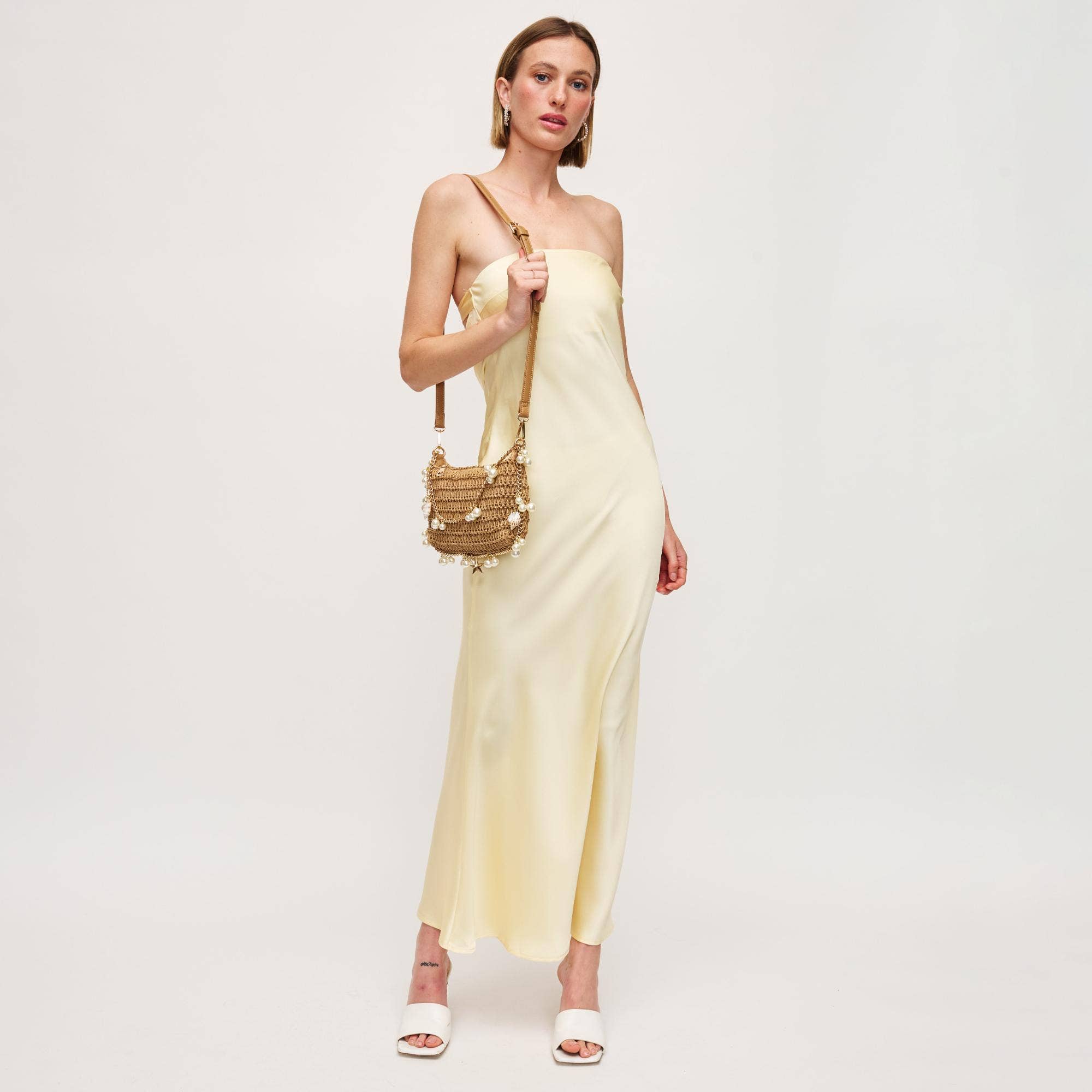 Steph Seashell Straw Bag - Natural
