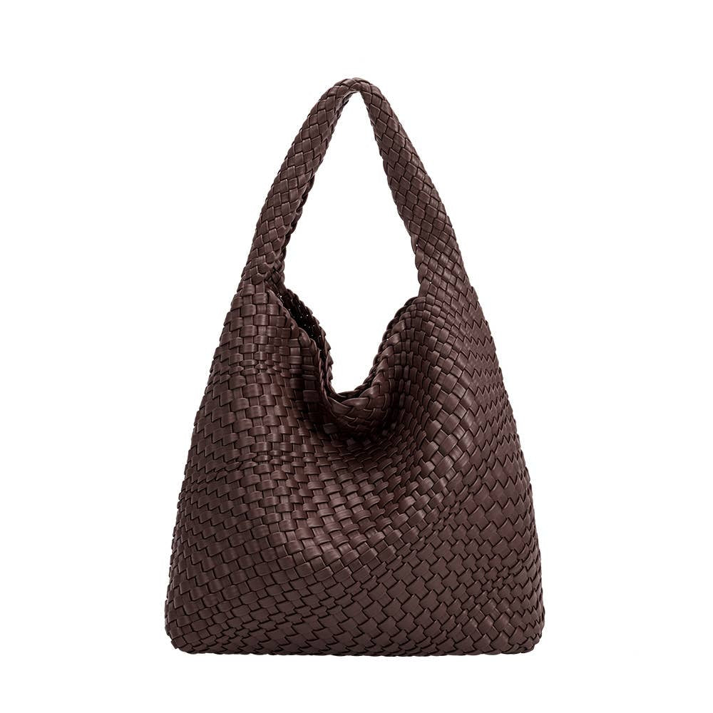 Johanna Espresso Recycled Vegan Shoulder Bag